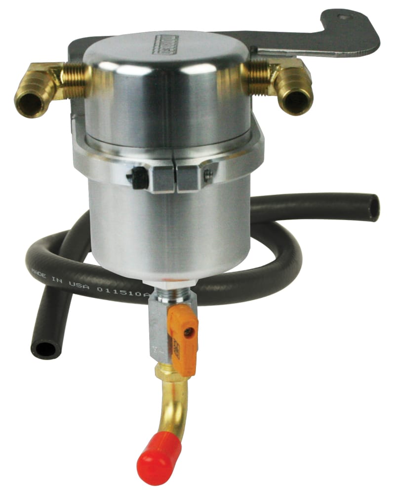 Moroso — Moroso 11-14 Ford Roush Mustang (Supercharged) Air/Oil Separator Catch Can - Billet Aluminum