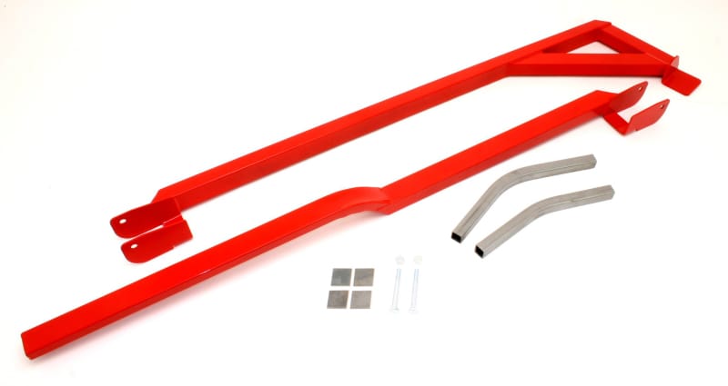 BMR Suspension — BMR 82-82 3rd Gen F-Body Weld-On Boxed Subframe Connectors (Outside Frame Exhaust) - Red