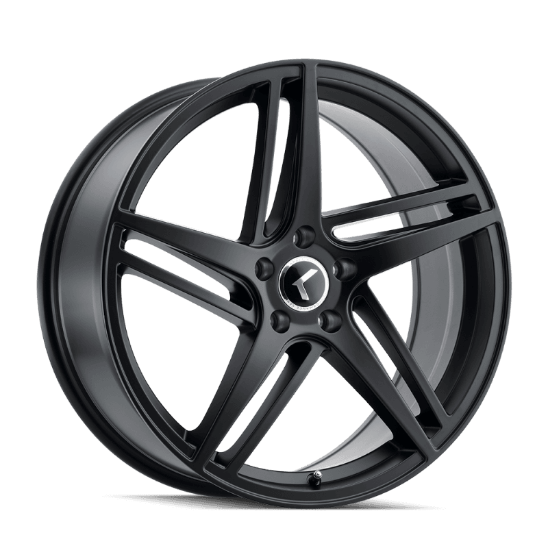 Kraze Wheels — Kraze KR195 Milano 20x8.5 / 5x112 BP / 38mm Offset / 66.56mm Hub Satin Black Wheel
KRAZE KR195