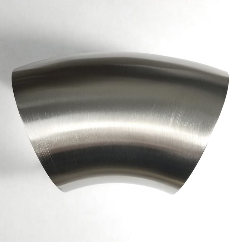 Stainless Bros — Stainless Bros 1.88in SS304 45 Deg Mandrel Bend Elbow - 1.5D Radius 16GA/.065in Wall (No Leg)