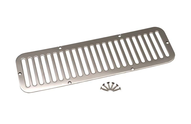 Kentrol — Kentrol 55-77 Jeep CJ5 Hood Vent - Polished Silver