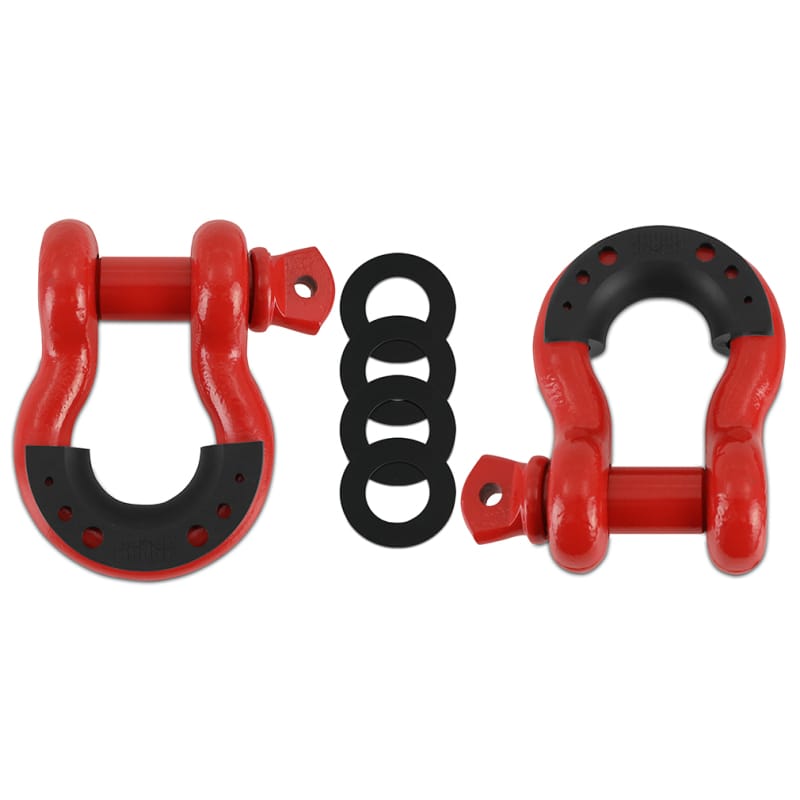 Borne Off-Road — Borne Off-Road Borne D-Ring Shackle Set Red
