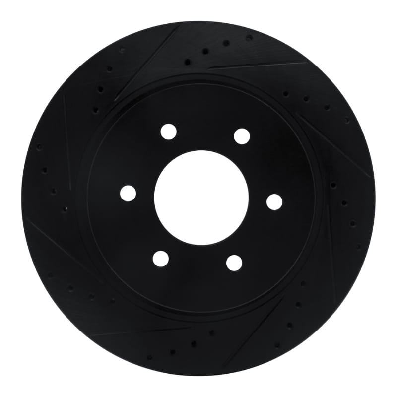 R1 Concepts — R1 16-24 Nissan Titan XD Front Left Drilled & Slotted Black Brake Rotor
R1 Brake Rotor Drill