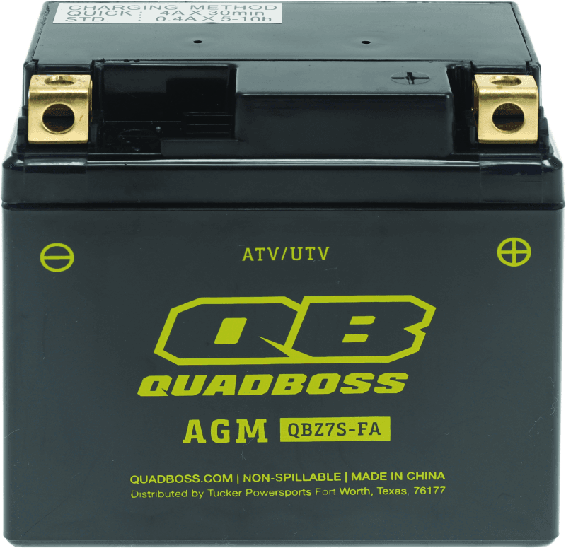 QuadBoss — Maintenance-Free AGM Battery, HTZ7S-QB, 6Ah, 12V