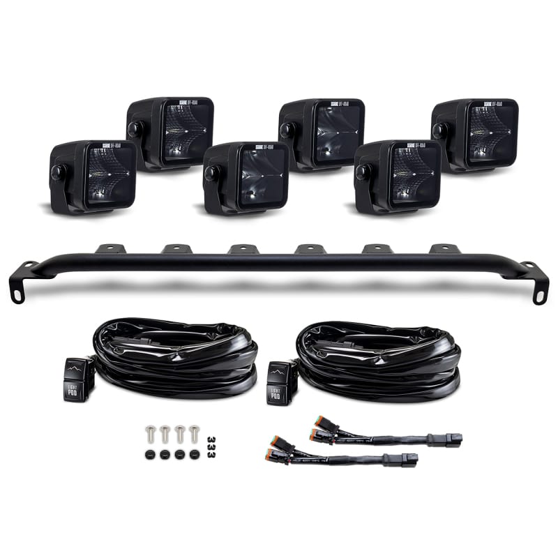 Borne Off-Road — Borne Off-Road 2021+ Ford Bronco Direct Fit Light Pods - Mod Bumper - 6x Pods - Bumper