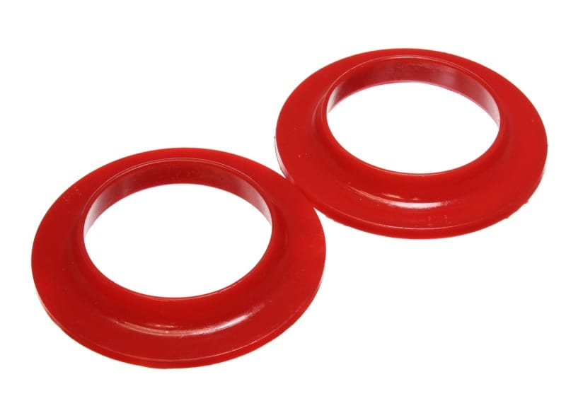 Energy Suspension — Energy Suspension Universal 3-3/4in ID 5-13/16in OD 7/8in H Red Coil Spring Isolators (2 per set)
CoilSprngInsulator