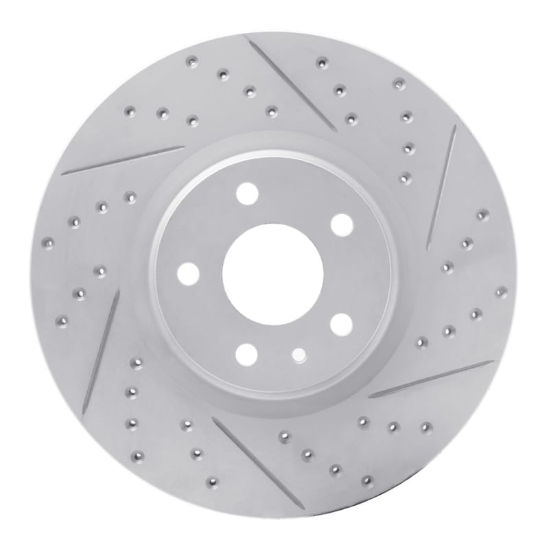 R1 Concepts — R1 13-20 Ford Fusion Front Right Drilled & Slotted Geo-Carbon Rotor