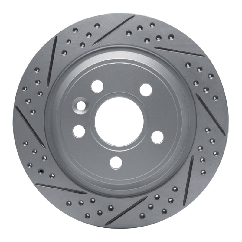 R1 Concepts — R1 09-15 Ford Focus Rs (Mexico) Rear Left Drilled & Slotted Geo-Carbon Rotor
