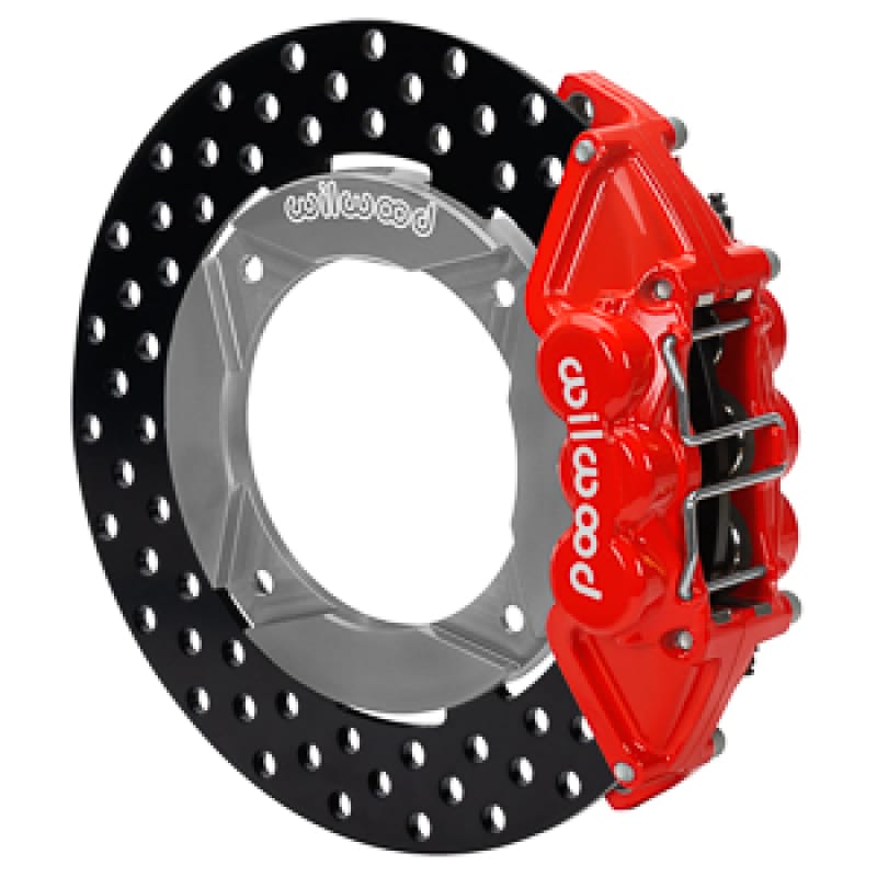 Wilwood — Wilwood 2019 Polaris Turbo UTV6 Rear Kit 11.25in Drilled - Red