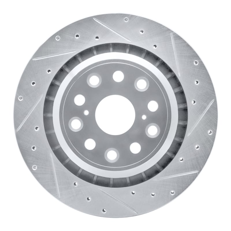 R1 Concepts — R1 07-17 Lexus LS460 Right Rear Drilled & Slotted Silver Brake Rotor
R1 Brake Rotor Drill
