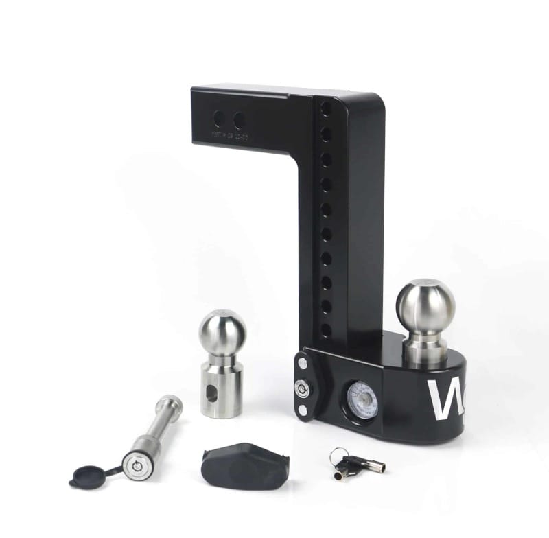 Weigh Safe — Weigh Safe 10in Drop Hitch w/Built-in Scale & 2.5in Shank (8K/18.5K GTWR) w/WS05 - Black Cerakote