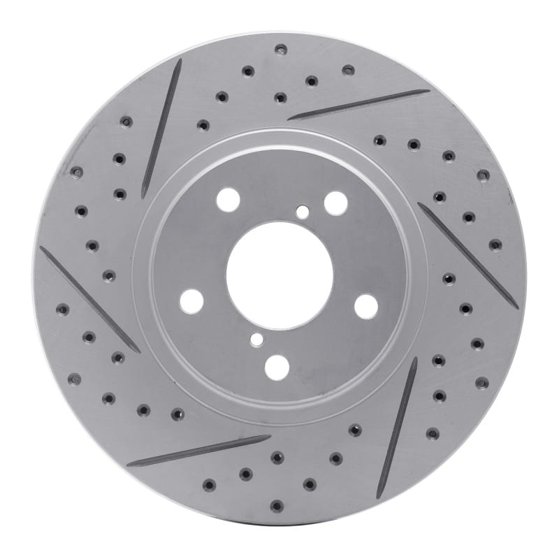 R1 Concepts — R1 90-16 Saab 9-2X Front Right Drilled & Slotted Geo-Carbon Rotor