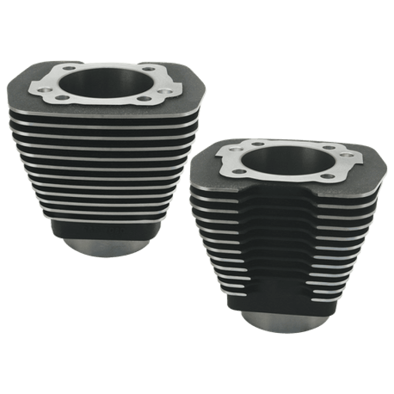 S&S Cycle — S&S Cycle 84-99 BT w/ 96in Engines w/ Stock Heads 3-5/8in Bore Cylinders - Wrinkle Black