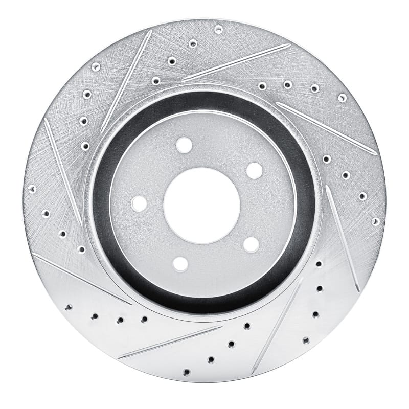 R1 Concepts — R1 2022-2025 Infiniti QX60 Front Left Drilled & Slotted Silver Brake Rotor
R1 Brake Rotor Drill