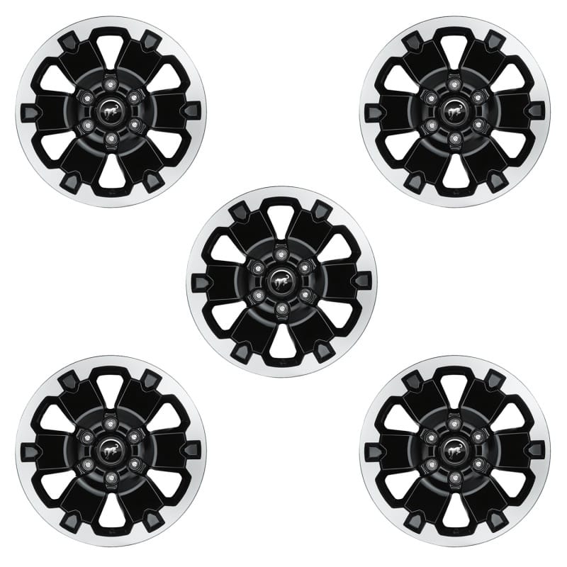 Ford Racing — Ford Racing 21-22 Bronco 18in Black Machined Face Wheel Kit