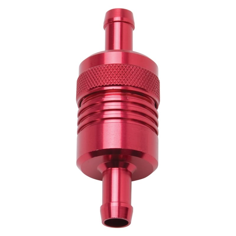 Edelbrock — Edelbrock Fuel Filter Aluminum 3In X 01/ 1/8In 3/8In Inlet/Outlet Red
KIT PARTS