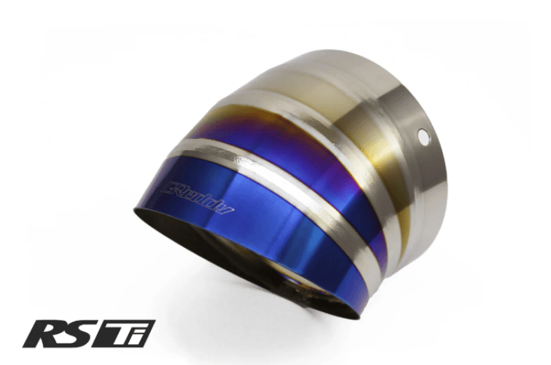 GReddy — GReddy Burnt Titanium Turndown Tip 115mm Diameter 120mm Length (for Revolution RS / RS-TI / RS-Race)