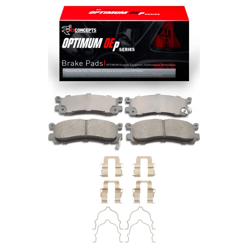 R1 Concepts — R1 88-91 Mazda 929 Rear Optimum OE Pads & Hardware Kit
