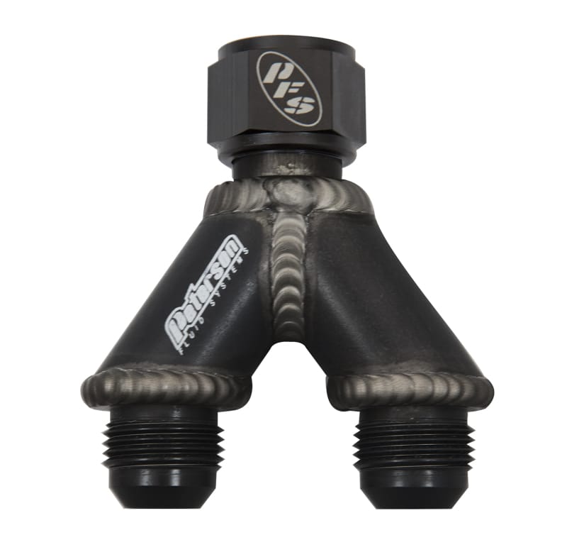 Peterson Fluid Systems — Peterson Fluid Systems Y-Manifold -16AN B-Nut To 12/12