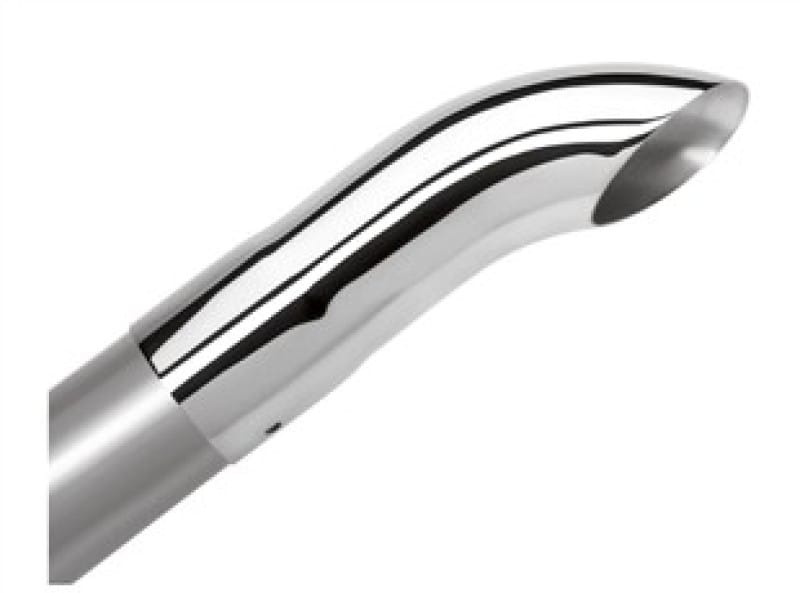 Borla — Borla Universal Polished Tip Single Round Turndown/Turnout (inlet 2 1/2in. Outlet 2 1/2in) *NO Retur
Tip - Turn Down/Out
ExhstTailPipeTip