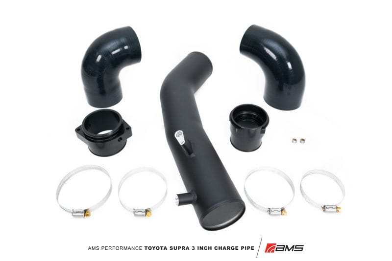 AMS — AMS Performance 2020+ Toyota Supra A90 Aluminum 3in Charge Pipe Kit
Supra Charge Pipe