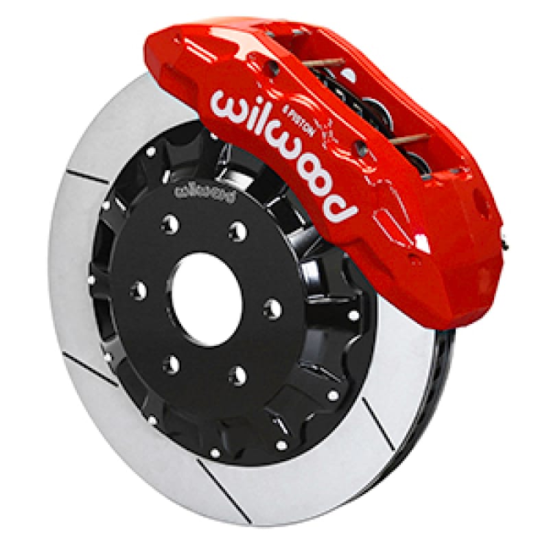 Wilwood — Wilwood 13-18 RAM 1500 4WD Aerolite 6R Kit 5 x 5.50in Hub - 13.38in Drilled & Slotted Rotor - Red