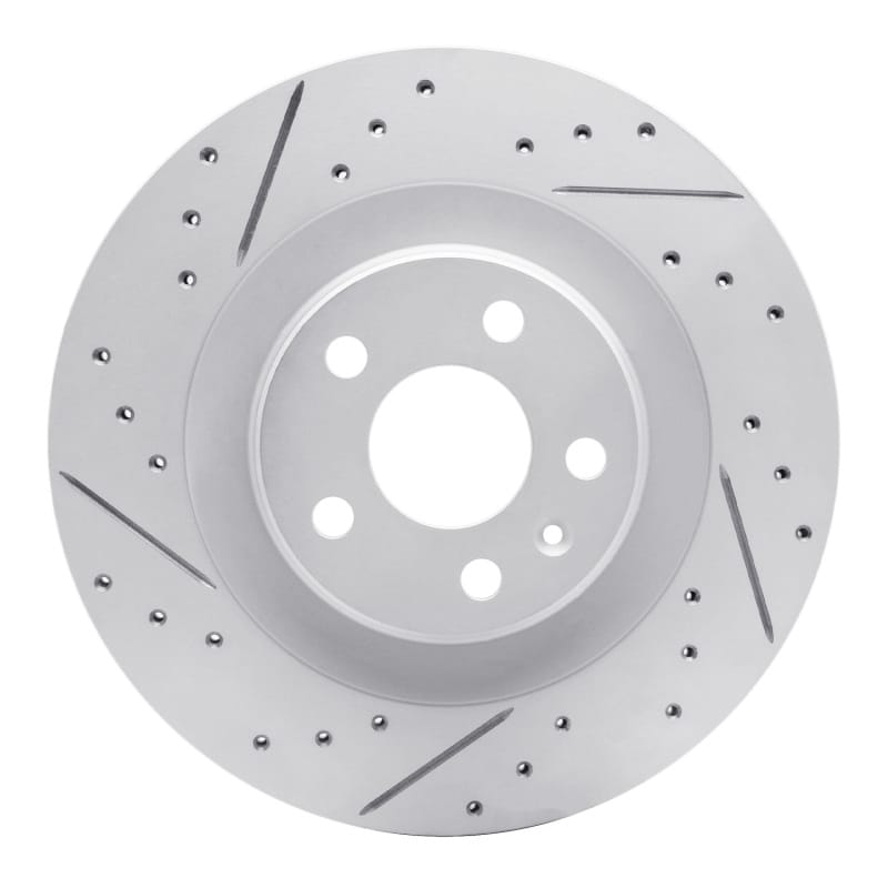 R1 Concepts — R1 16-26 Volvo Xc60 Rear Left Drilled & Slotted Geo-Carbon Rotor