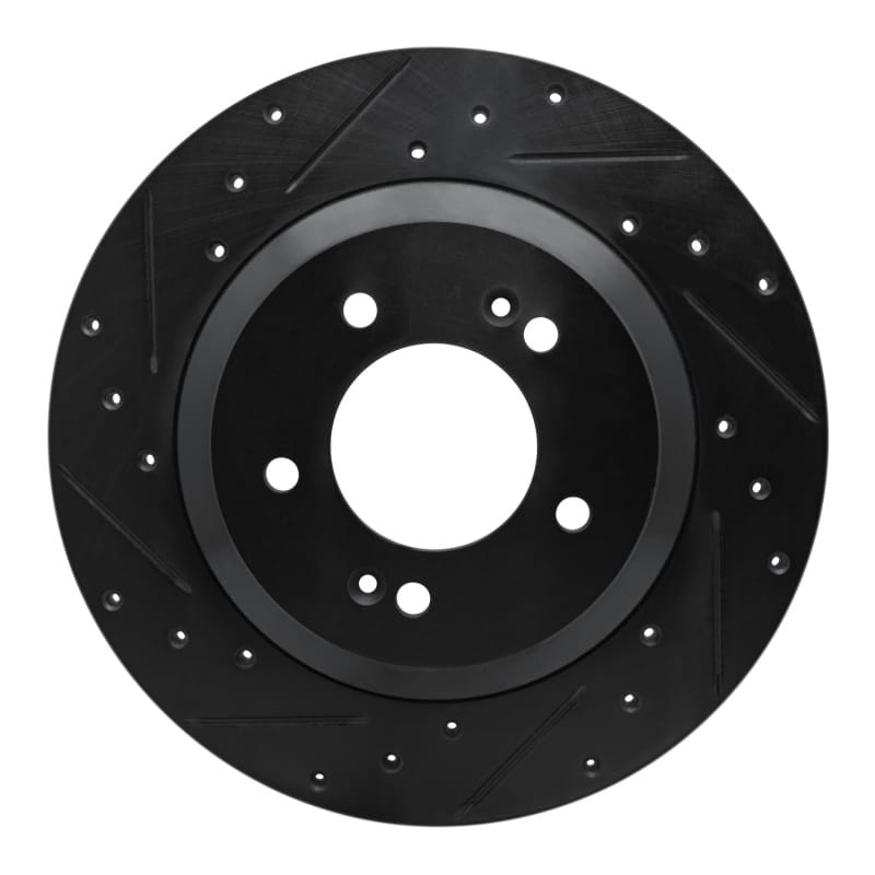 R1 Concepts — R1 -22 Hyundai Veloster N Rear Left Drilled & Slotted Black Brake Rotor
R1 Brake Rotor Drill