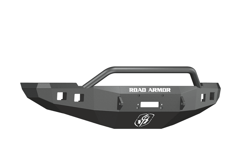 Road Armor — Road Armor 10-18 Ram 2500 Stealth Front Winch Bumper w/Pre-Runner Guard - Tex Blk