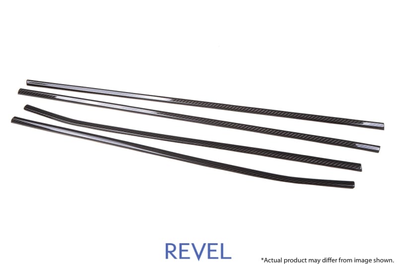 Revel — Revel GT Dry Carbon Window Outer Trim (FL/FR/RL/RR) 15-18 Subaru WRX/STI - 4 Pieces