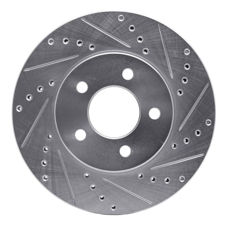 R1 Concepts — R1 05-10 Ford Mustang Front Right Drilled & Slotted Silver Brake Rotor
R1 Brake Rotor Drill