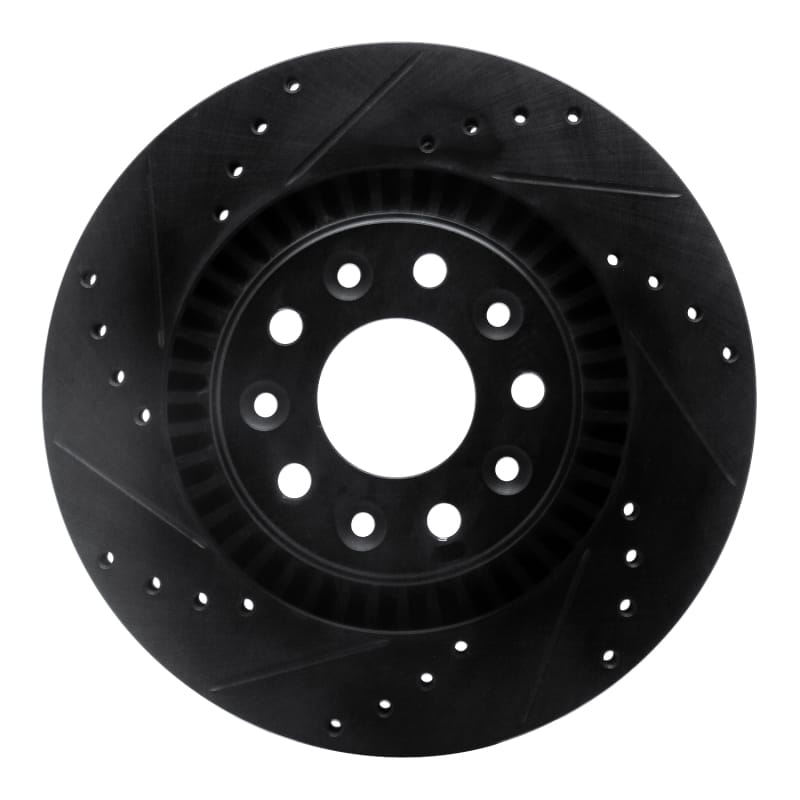 R1 Concepts — R1 05-09 Ford Freestyle Front Left Drilled & Slotted Black Brake Rotor
R1 Brake Rotor Drill