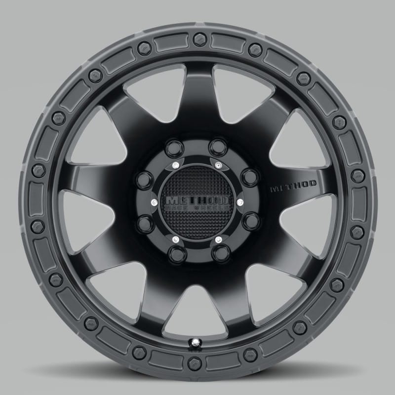 Method Wheels — Method MR317 18x9 +18mm Offset 8x6.5 130.81mm CB Matte Black Wheel
