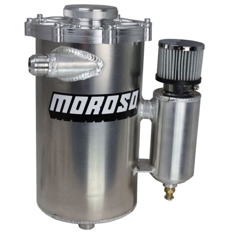 Moroso — Moroso 15in Tall 7in Dia 6qt Dry Sump Tank w/Breather Tank