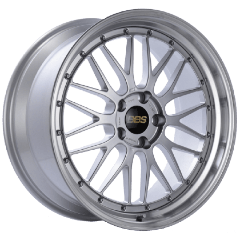 BBS — BBS LM 18x10 5x114.3 ET20 Diamond Silver Center Diamond Cut Lip Wheel - 82mm PFS/Clip Required