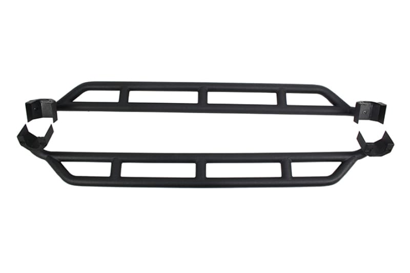 Fishbone Offroad — Fishbone Offroad 07-18 Jeep JK 4 Door Wrangler JK Steel Rock Sliders - Blk Textured Powdercoat