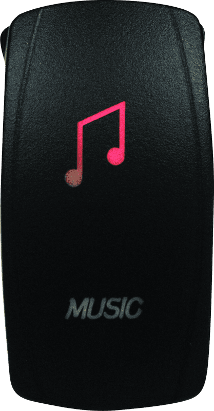 DragonFire Racing — DragonFire Racing Lighted Switch Music On/Off Red