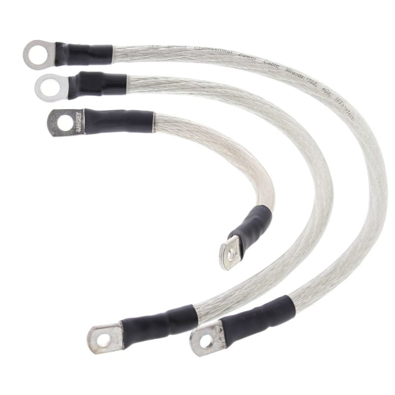 All Balls Racing — All Balls Racing 86-88 Harley-Davidson FLST Heritage Softail Battery Cable Kit Clear