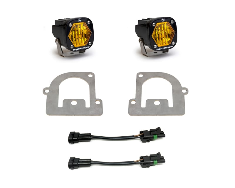 Baja Designs — Baja Designs 21+ Ford Bronco Sport S1 WC LED Fog Pocket Light Kit - Amber