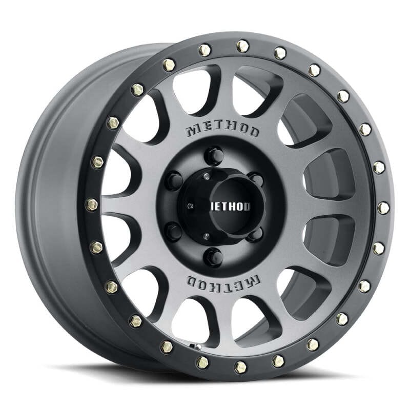 Method Wheels — Method MR305 NV 16x8 / 0mm Offset / 6x5.5 BP / 108mm CB / Titanium - Matte Black Lip