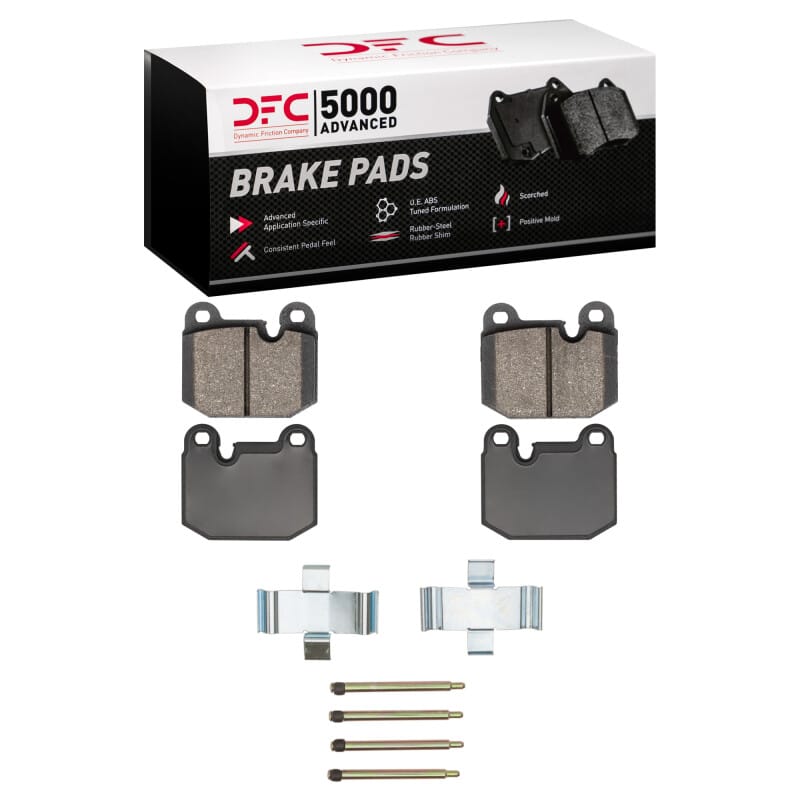 DFC — DFC 76-77 BMW 320I (USA/Canada) Front 5000 Advanced Low Metallic Brake Pads and Hardware Kit
DFC Brake Pad Set