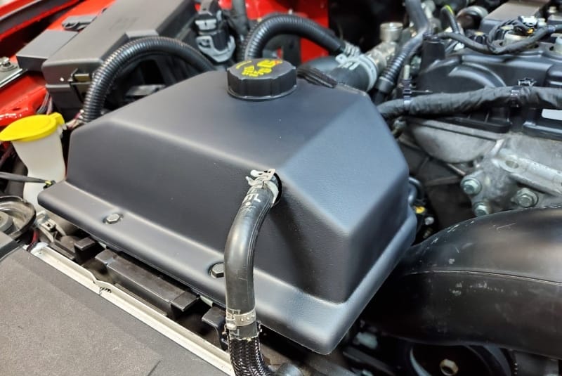 JLT — JLT 15-19 Ford Mustang Black Textured Coolant Tank Cover