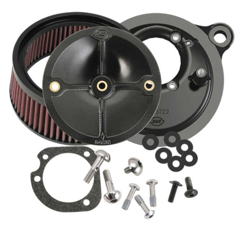 S&S Cycle — S&S Cycle 99-06 BT Model w/ Stock CV Carb/07-10 Softail CVO Models Stealth Air Cleaner Kit w/o Cover