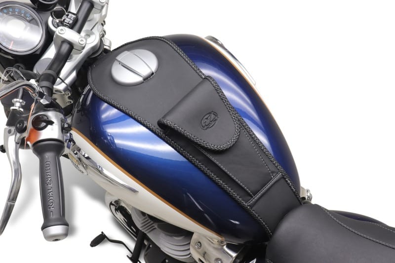 Mustang Motorcycle — Mustang 23-25 Royal Enfield Super Meteor 650 Tank Bib with Pouch Black
