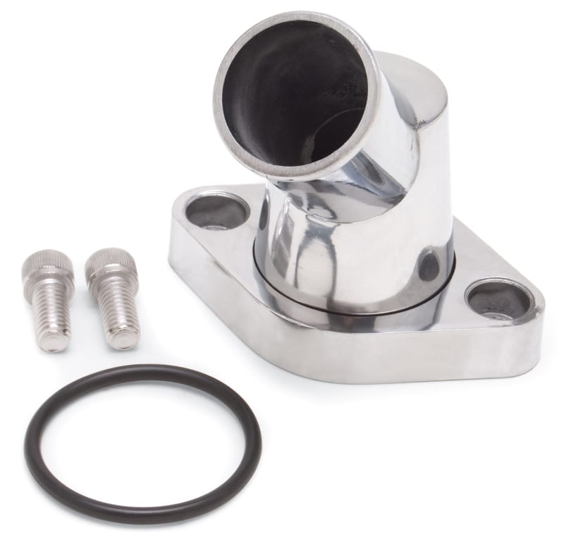 Edelbrock — Edelbrock Waterneck SBC/BBC 45-Degree Two-Piece Cast Swivel Polished
CHROME/PRO-FLO