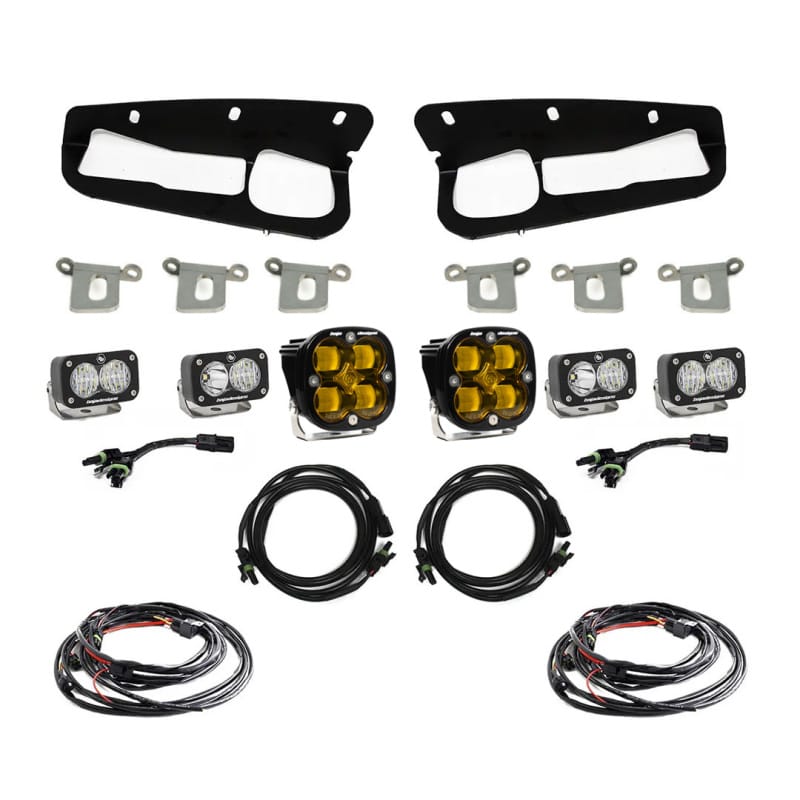 Baja Designs — Baja Designs 2021+ Ford Bronco Amber SAE Fog Pocket Kit