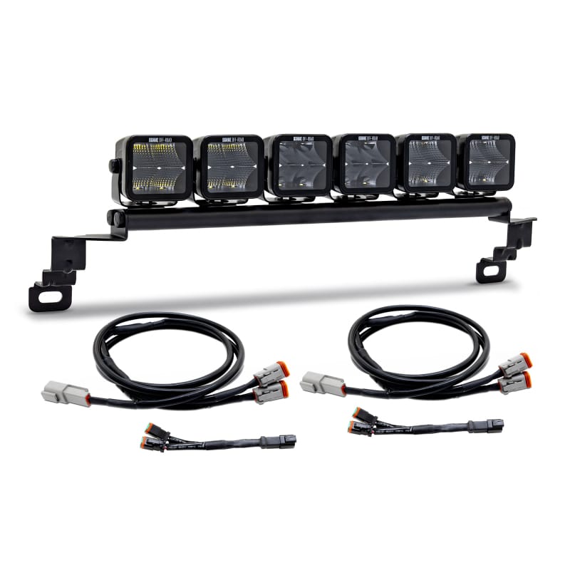 Borne Off-Road — Borne Off-Road 2021+ Ford Bronco Direct Fit Light Pods - Standard Bumper - Kit of 6 - Up