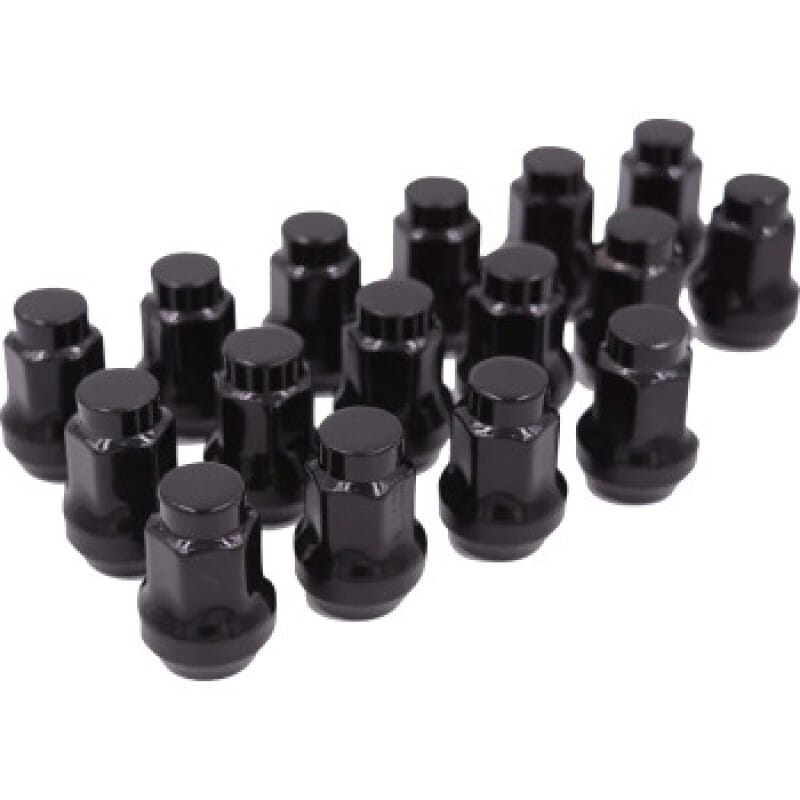 Raceline — Raceline Conical Lug Nuts - 3/8in-24 - 16 Pack - Black