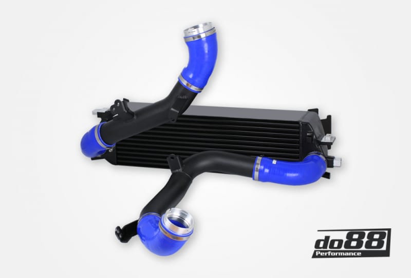 do88 — do88 Volvo S60/V60/XC60/V90/S90/XC90 (SPA) Diesel BigPack Intercooler Kit w/Blue Hoses