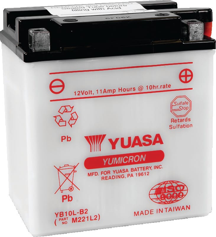 Yuasa Battery — Yuasa YB10L-B2 Yumicron 12-Volt Battery